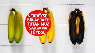 Daha önce hiç duymadınız! Dahiyane saklama tüyosuyla muzlar 26 gün boyunca taze ve sarı kalıyor