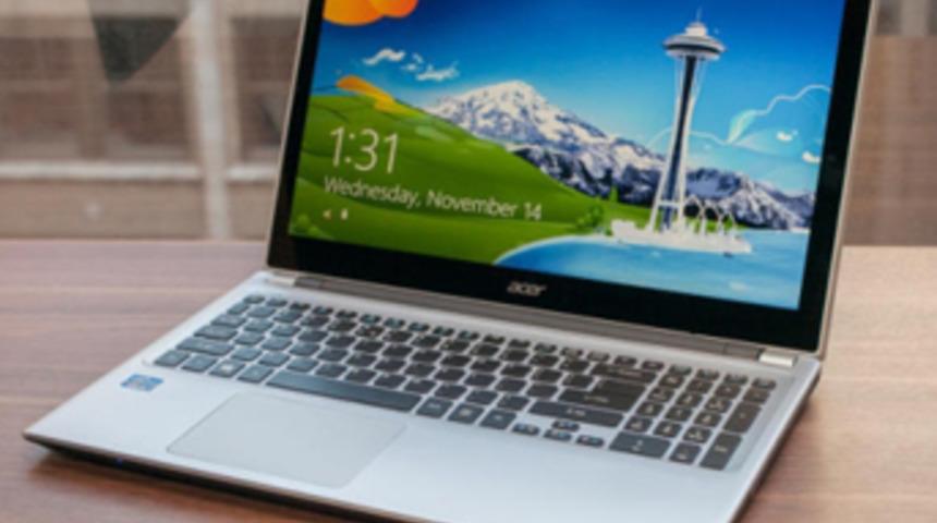 Acer'den dokunmatik ekranlı diz&uuml;st&uuml; geliyor