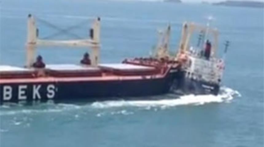 Türk gemisi Singapur Boğazı'nda çarpıştı