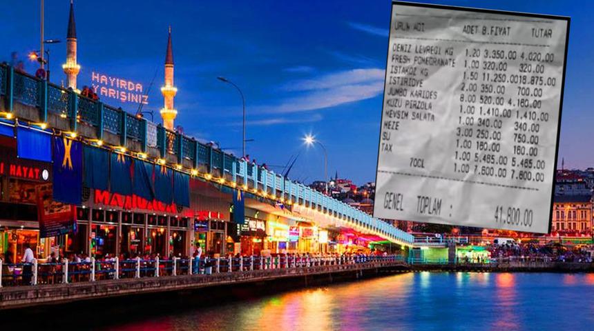 Bu kez Bodrum değil İstanbul... Adisyonu gören bir daha baktı! Fiyatlar dudak uçuklattı