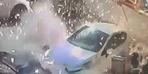 Kağıthane’deki otoparka el bombalı saldırı kamerada! 