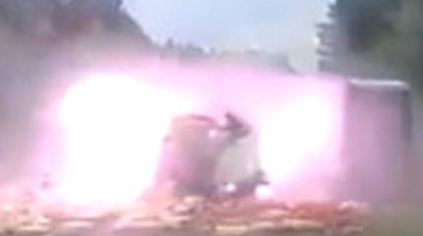 TIR dehşet sa&ccedil;tı