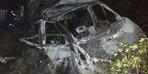 Korkunç kaza! Uçuruma düşen minibüs yandı: 3 ölü, 18 yaralı