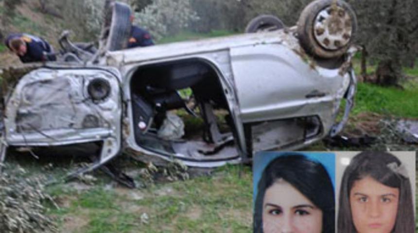 Otomobil tarlaya uçtu: 2 ölü, 1 yaralı