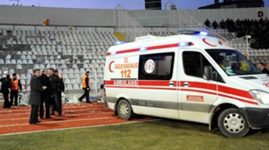 Ambulans 130 TL için sahaya gelmedi