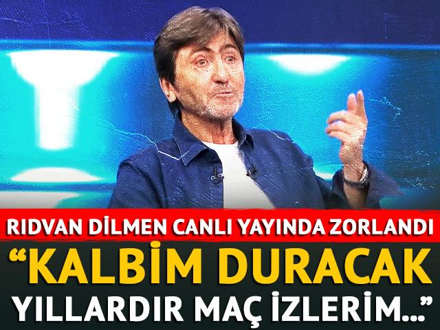 Fenerbahçe'nin puan kaybının ardından Rıdvan Dilmen canlı yayında zorlandı! ''Kalbim duracak gibiydi...''