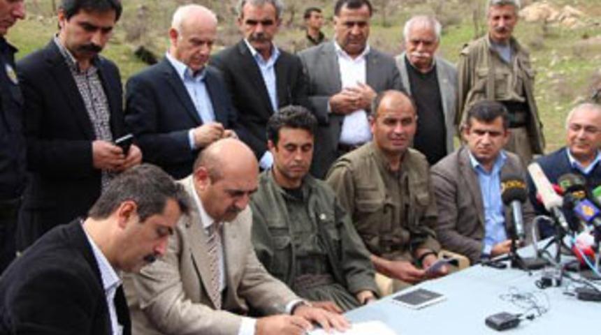 PKK sağlık raporu ve tutanakla teslim etmiş