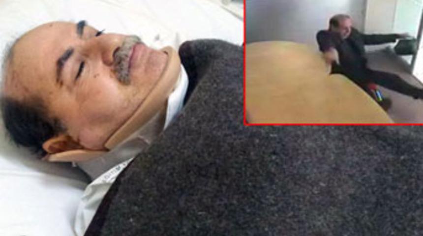 Bankada oturduğu sandalye felç bıraktı