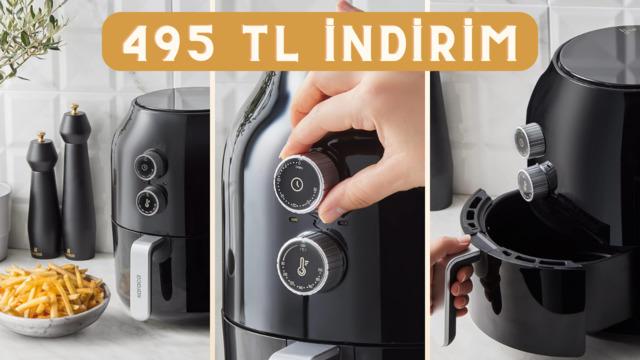 Fiyatı 1699 TL'ye düştü! Fiyat performans ürünü Karaca airfryerda fırsat zamanı