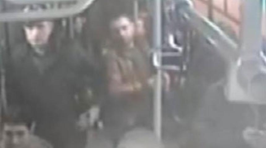 Halk otobüsünde dehşet anları