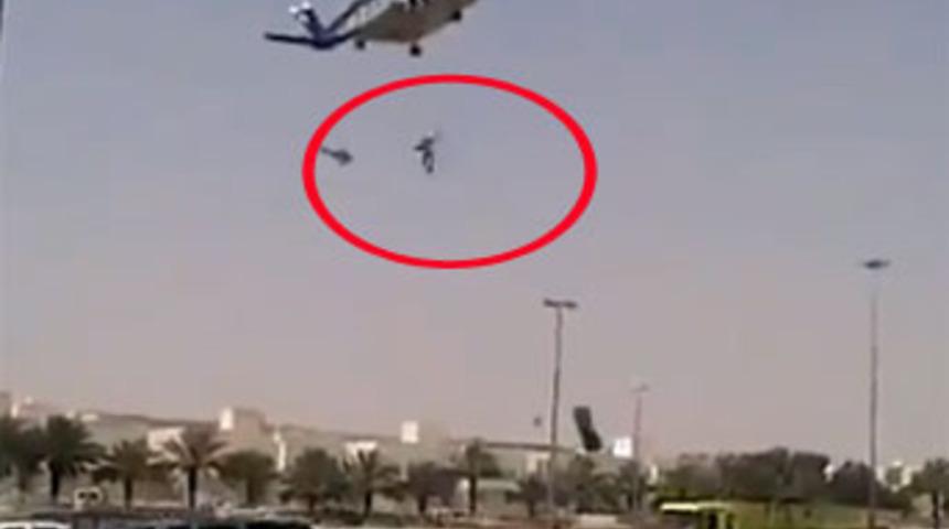 Helikopterden b&ouml;yle d&uuml;şt&uuml;