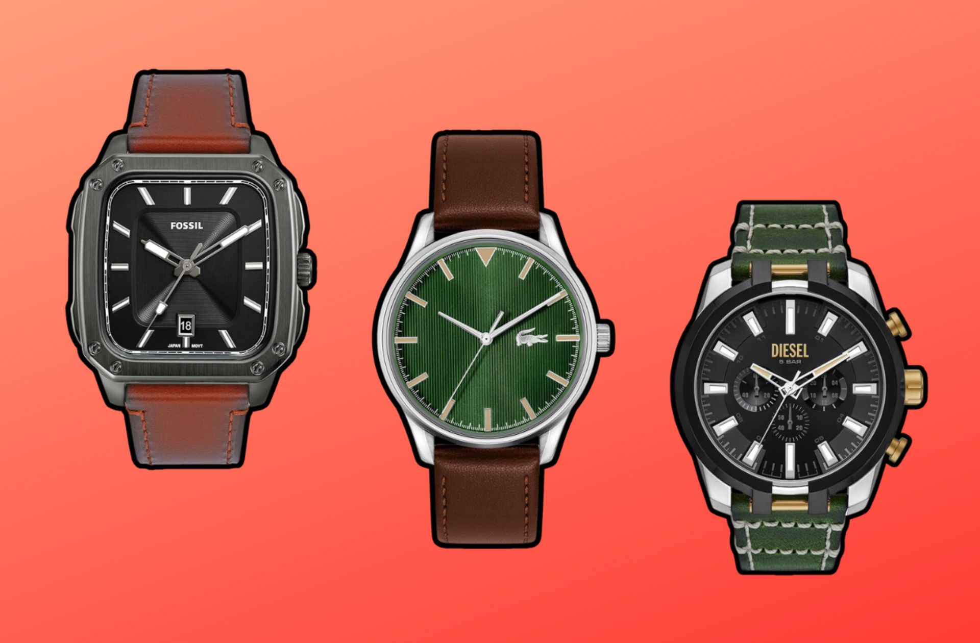 Klasik ve spor kombinlerin baş tacı en kullanışlı ve şık deri kordonlu erkek kol saatleri