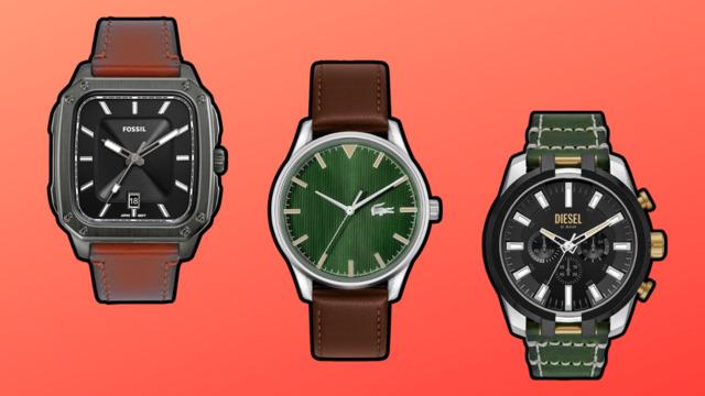 Klasik ve spor kombinlerin baş tacı en kullanışlı ve şık deri kordonlu erkek kol saatleri