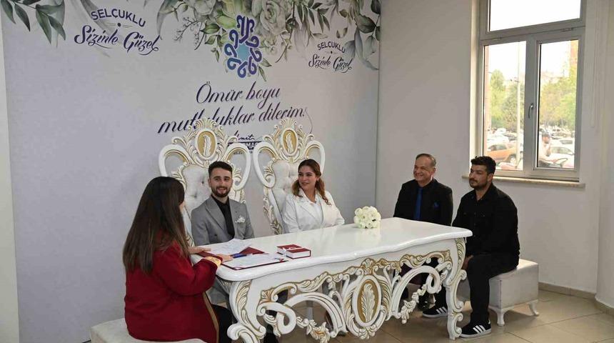 Selçuklu’da çiftler “24.04.2024”tarihinde evet demek için yarıştı