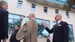 DSP Lideri Aksakal ile DEM Partili Sakık arasında Meclis bahçesinde tartışma! Dayı mısın sen?