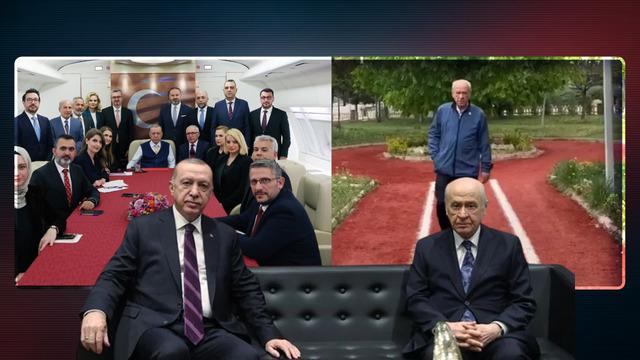 Erdoğan'ın önündeki iki şarkı! Uçaktaki o fotoğrafa dikkat çekti: Mesaj çok net!