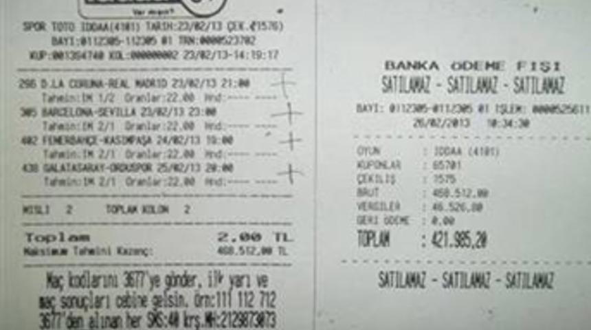 4 ma&ccedil;la bahis rekoru