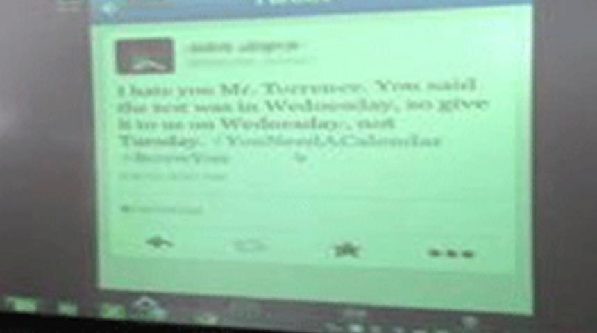 Öğretmenin Twitter intikamı