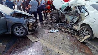 Şanlıurfa'da feci kaza! 3 araç birbirine girdi: 1 ölü, 2'si ağır 6 yaralı