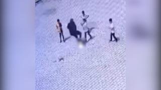 23 Nisan kutlamalarında skandal görüntüler! İlkokul 3. sınıf öğrencisini böyle tekmeledi