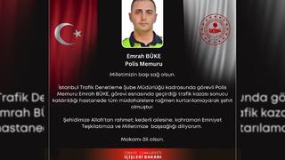 Bakan Yerlikaya kahreden haberi duyurdu! Polis memuru Emrah Büke şehit oldu