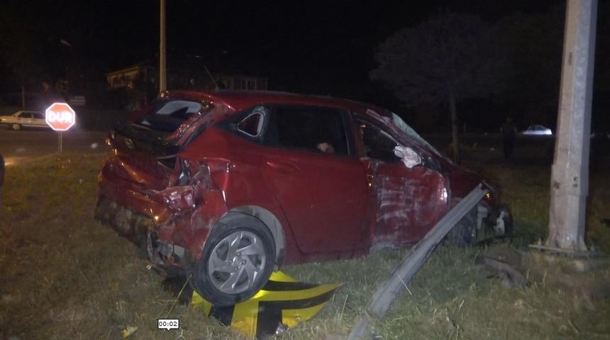 Bafra’da iki otomobil çarpıştı: 2 yaralı