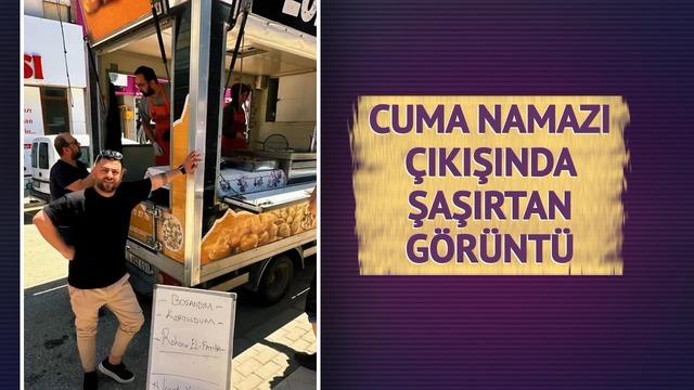 Boşandığı için lokma döktürdü! Cuma namazı çıkışında şaşırtan görüntü