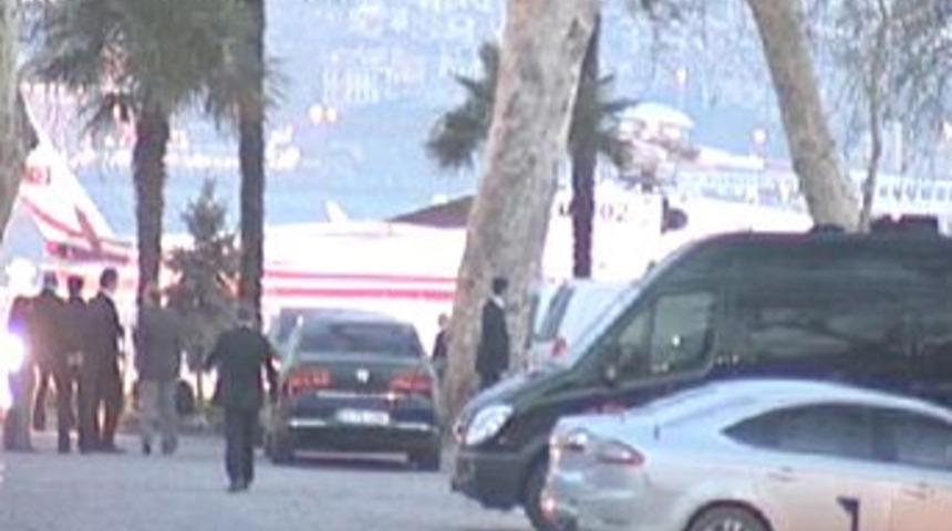 Dolmabah&ccedil;e'de helikopterli zirve