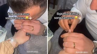 Mide bulandıran görüntüler! 'İlişkimizi kimse sorgulamasın' diyerek paylaştı... Sevgilisinin tırnaklarını büyük bir özenle yedi