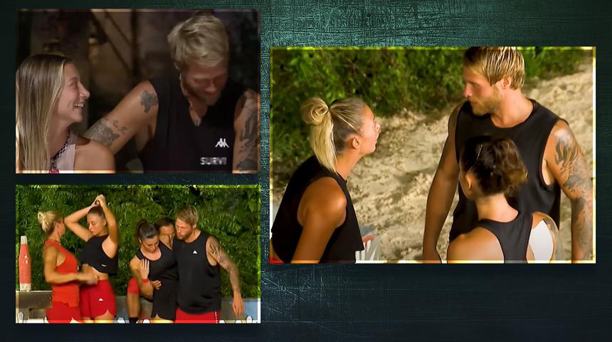 Aralarından su sızmıyordu... Yunus Emre Nefise'yi kucaklayıp kaldırdı! Aleyna sert çıktı! Survivor'da bomba anlar