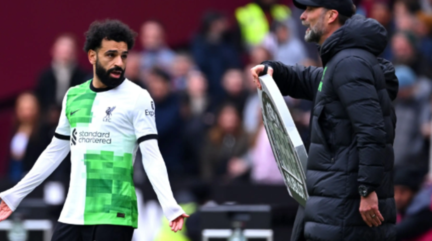 Liverpool'dan şampiyonluk yolunda kritik kayıp! Salah ve Klopp birbirine girdi