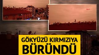 Yer: Bolu! Gökyüzü kırmızıya büründü