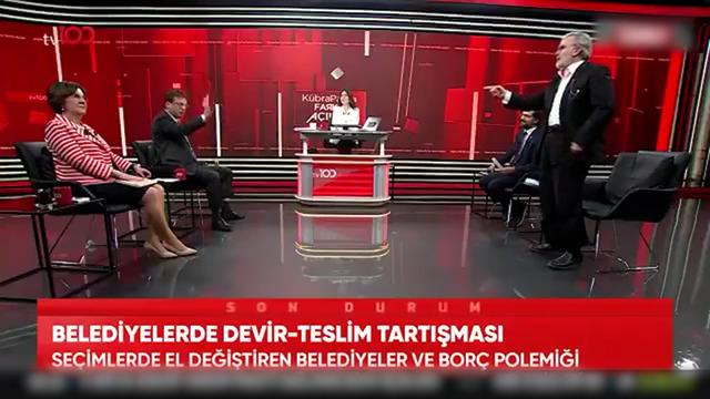 Canlı yayında gerginlik! Tansiyon yükselince bir anda ayağa fırladı