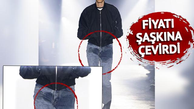 Bu nasıl moda? İdrar lekeli pantolon satışa çıktıktan kısa bir süre sonra tükendi... Fiyatı şaşkına çevirdi