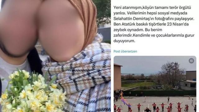 'Köyün tamamı terör yanlısı' paylaşımı sosyal medyada gündem oldu! O öğretmen hakkında 'merkeze çekildi' iddiası 640xauto