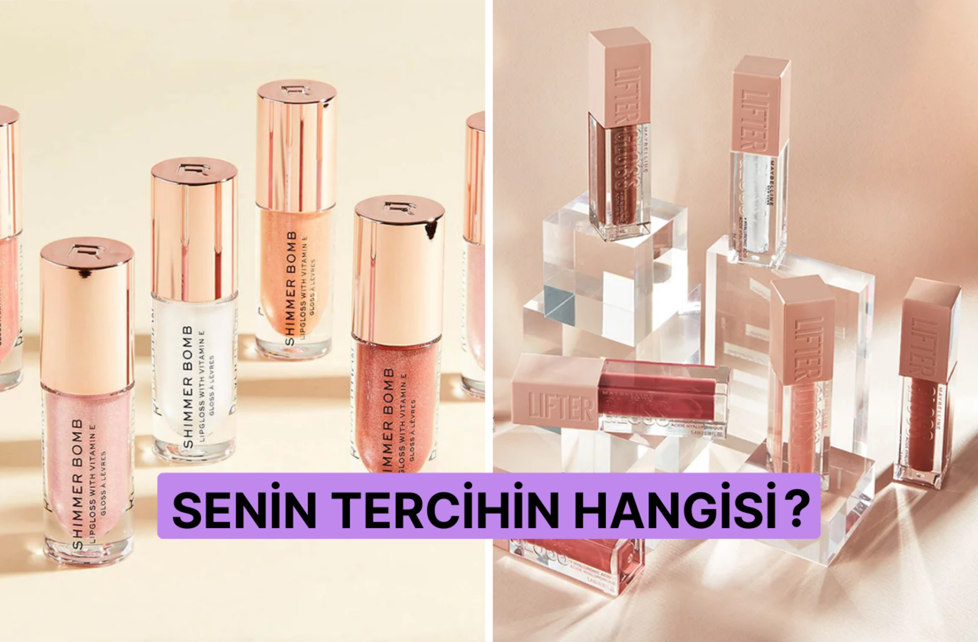 Dolgun dudakların sırrı! Son zamanların en çok satan lip glossları burada: Maybelline mi Revolution mı?