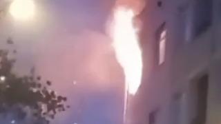 Yer: İstanbul! Binada çıkan yangın kısa sürede büyüdü: Biri çocuk 2 kişi yaralandı