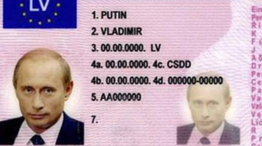 Sahte Putin trende yakalandı