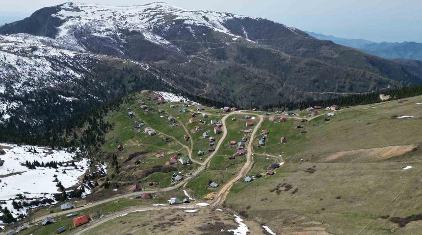 Karları eriyen Sis Dağı misafirlerini ağırlamaya başladı