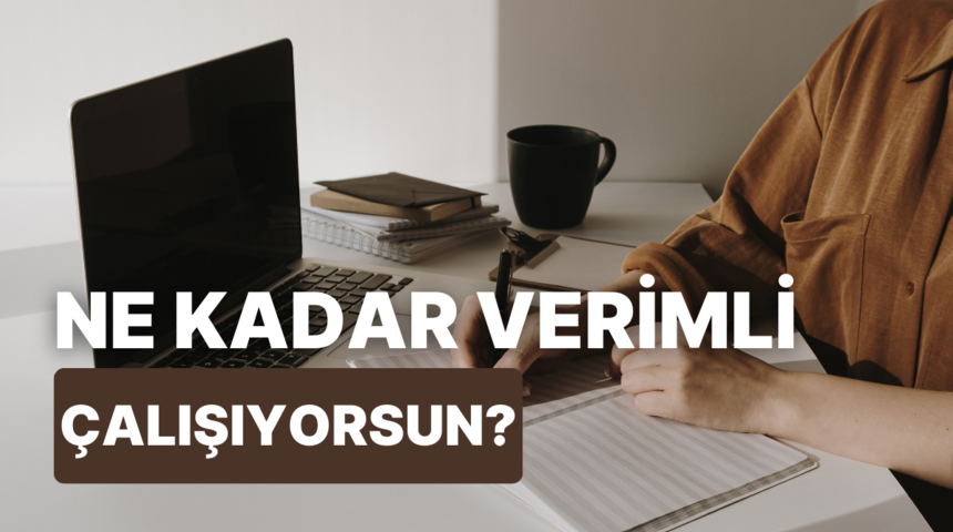 Sen ne kadar verimli &ccedil;alışıyorsun?