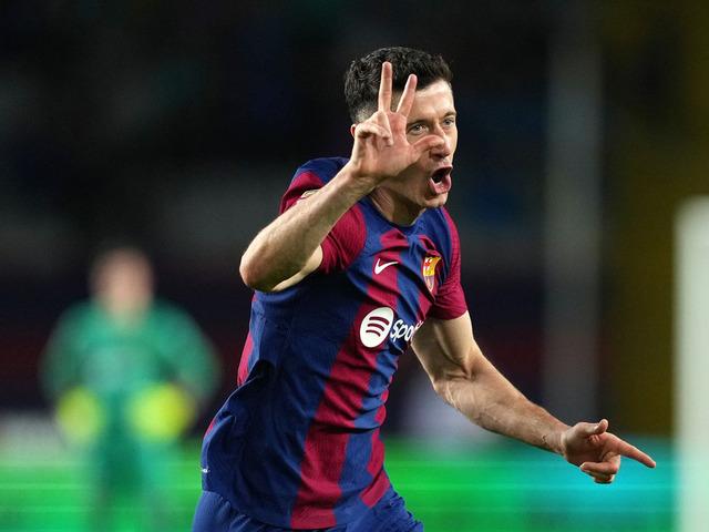 Lewandowski, dün gece İspanya'da şov yaptı!