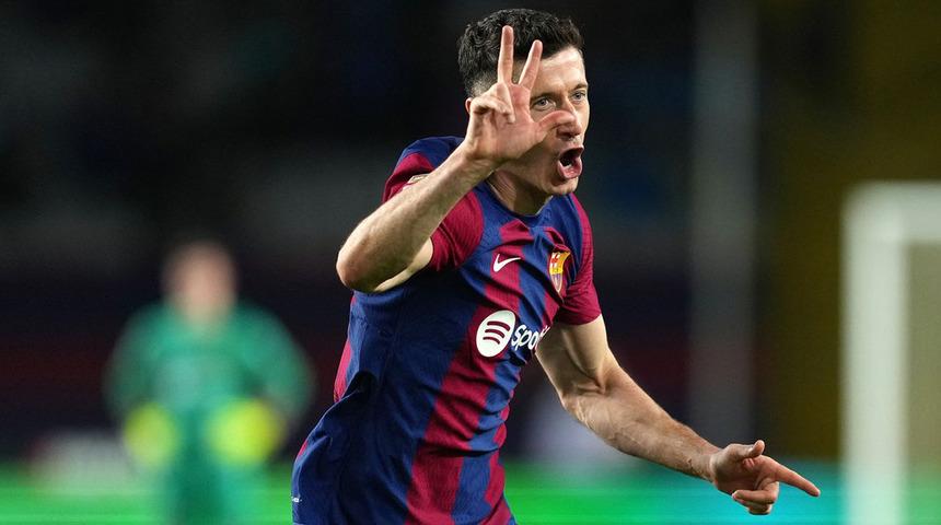 Lewandowski, dün gece İspanya'da şov yaptı!