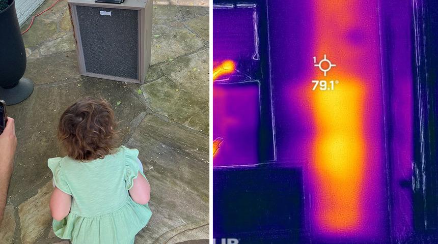 Odasında canavar olduğunu söyledi, evin duvarından çıkan şoke etti