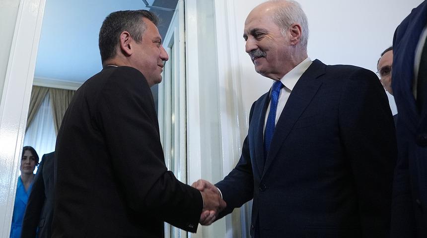 TBMM Başkanı Kurtulmuş'tan 'anayasa' turu!  Özgür Özel'den dikkat çeken vurgu