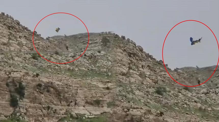 Festivalde gösteri yapan yamaç paraşütçüsünün zor anları! Ters rüzgara kapılıp düştü, işte o anlar...