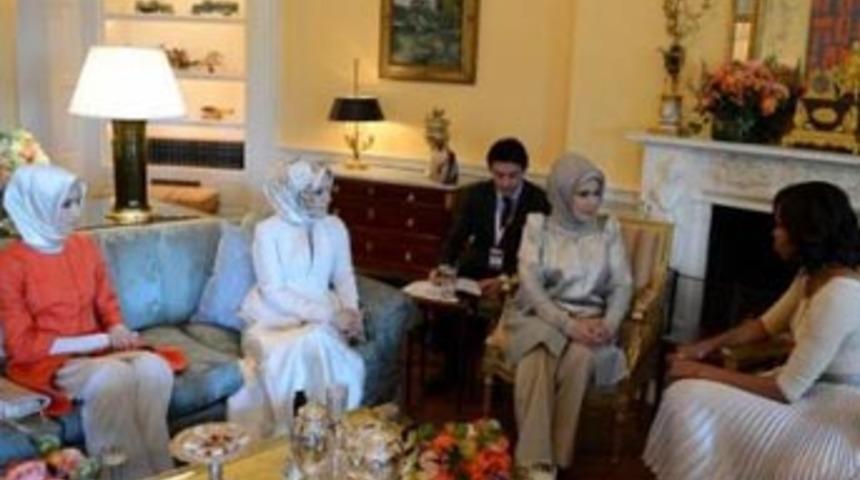 Emine Erdoğan'a first lady karşılaması