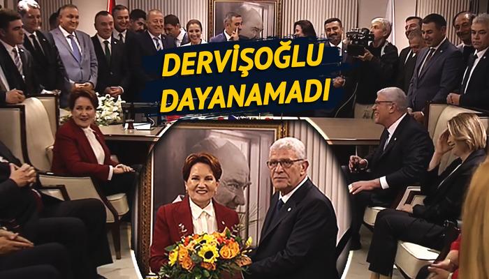 Akşener görevi Dervişoğlu'na teslim ederken kahkahalar eksik olmadı: İYİ Parti'de yeni dönem resmen başladı