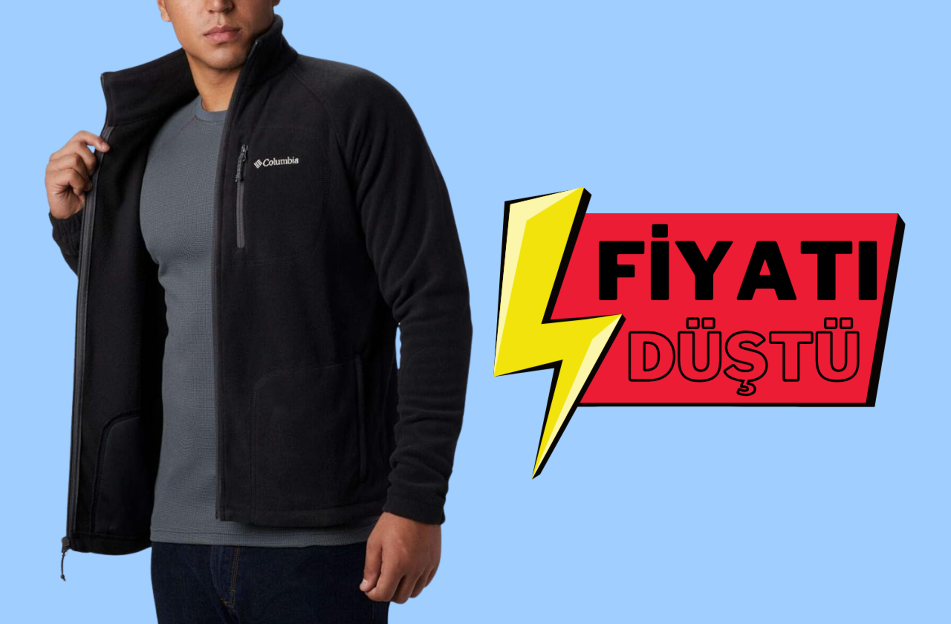 Fiyatı 1952 TL'ye düştü! Dayanıklılığıyla size uzun yıllar eşlik edecek Columbia polar indirimde