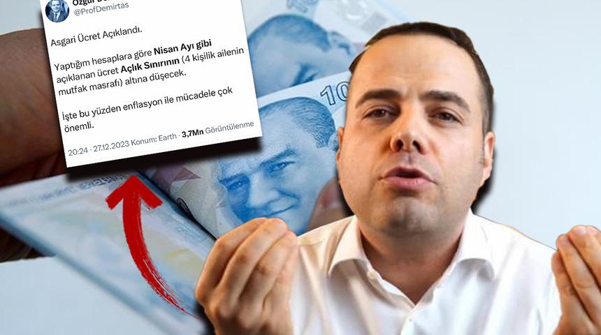 Asgari ücret açlık sınırının altında kaldı! Özgür Demirtaş'ın aylar önce yaptığı paylaşım gündem oldu