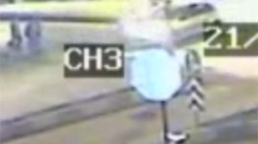 &Ouml;l&uuml;m anı g&uuml;venlik kamerasında